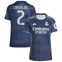 Dani Carvajal Women's adidas Blue Real Madrid 2025/26 Away Replica Custom Jersey