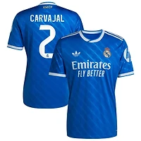 Dani Carvajal Men's adidas  Blue Real Madrid 2025/26 Third Replica Custom Jersey