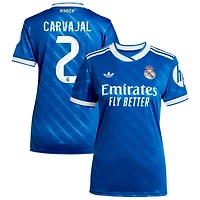 Dani Carvajal Women's adidas  Blue Real Madrid 2025/26 Third Replica Custom Jersey