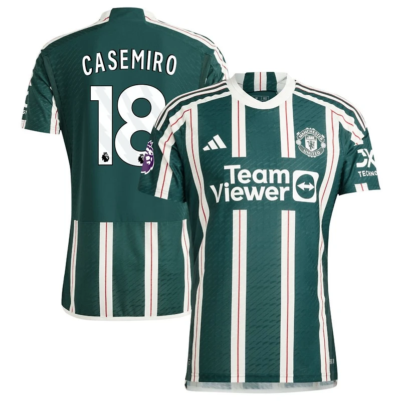 Casemiro Casemiro Men's adidas Green Manchester United 2023/24 Away Authentic Custom Jersey