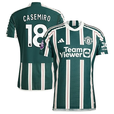 Casemiro Casemiro Men's adidas Green Manchester United 2023/24 Away Authentic Custom Jersey