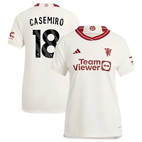 Casemiro Casemiro Women's adidas  White Manchester United 2023/24 Third Replica Custom Jersey