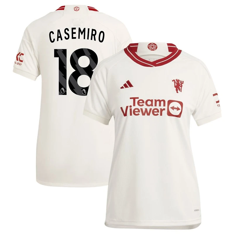 Casemiro Casemiro Women's adidas White Manchester United 2023/24 Third Replica Custom Jersey
