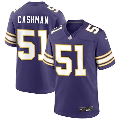 Blake Cashman Men's Nike Purple Minnesota Vikings Classic Custom Game Jersey