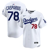 Ben Casparius Men's Nike  White Los Angeles Dodgers 2025 World Series Champions Home Custom Limited Jersey
