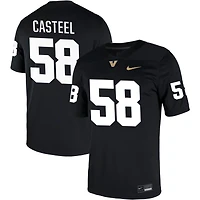 Carson Casteel Men's Nike Black Vanderbilt Commodores NIL Pick-A-Player Game Jersey