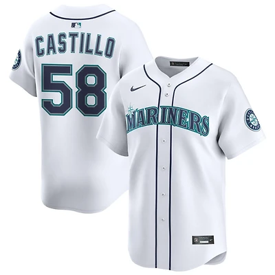 Luis Castillo Men's Nike White Seattle Mariners Home Limited Custom Jersey