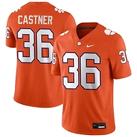 Quinn Castner Men's Nike Orange Clemson Tigers NIL Pick-A-Player Game Jersey