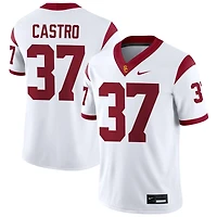 Trestin Castro Men's Nike Cardinal USC Trojans NIL Pick-A-Player Game Jersey