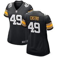 Sebastian Castro Women's Nike Black Pittsburgh Steelers Alternate Custom Game Jersey
