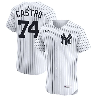 Kervin Castro Men's Nike White New York Yankees Home Elite Custom Jersey