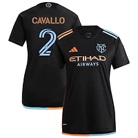 Nico Cavallo Men's adidas  Black New York City FC 2024 24/7 Kit Replica Custom Jersey