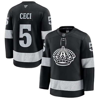 Cody Ceci Men's Fanatics Black Los Angeles Kings Alternate Premium Custom Jersey