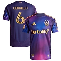 Edwin Cerrillo Men's adidas Navy LA Galaxy 2025 RIZON On-Field Authentic Patch Custom Jersey
