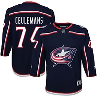 Corson Ceulemans Youth Navy Columbus Blue Jackets Home Premier Custom Jersey