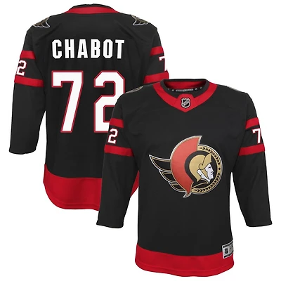 Thomas Chabot Youth Black Ottawa Senators Home Custom Premier Jersey