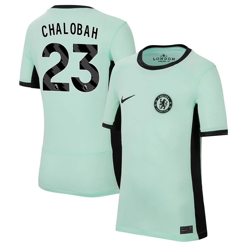 Trevoh Chalobah Youth Nike Mint Chelsea 2023/24 Third Stadium Replica Custom Jersey