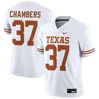 Bryce Chambers Men's Nike White Texas Longhorns NIL Pick-A-Player Game Jersey