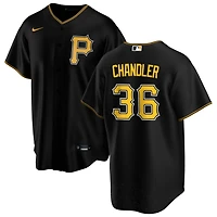 Bubba Chandler Men's Nike Black Pittsburgh Pirates Alternate Replica Custom Jersey