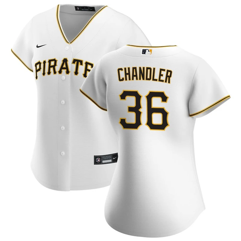 Bubba Chandler Women's Nike White Pittsburgh Pirates Home Replica Custom Jersey