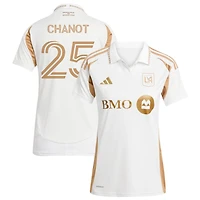 Maxime Chanot Women's adidas  White LAFC 2025 Secondary Replica Custom Jersey