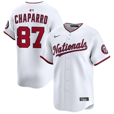 Andres Chaparro Men's Nike White Washington Nationals Home Limited Custom Jersey
