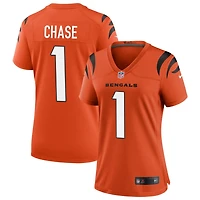 Ja'Marr Chase Women's Nike Orange Cincinnati Bengals Alternate Game Custom Jersey