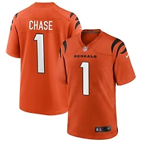 Ja'Marr Chase Youth Nike Orange Cincinnati Bengals Alternate Game Custom Jersey