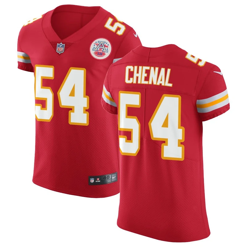 Leo Chenal Men's Nike Red Kansas City Chiefs Vapor Untouchable Custom Elite Jersey