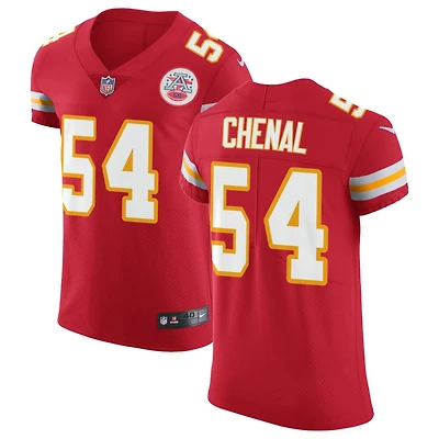 Leo Chenal Men's Nike Red Kansas City Chiefs Vapor Untouchable Custom Elite Jersey