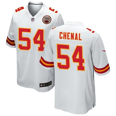 Leo Chenal Men's Nike White Kansas City Chiefs Custom Game Jersey