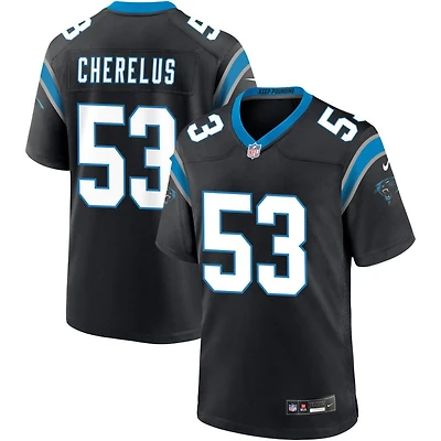 Claudin Cherelus Men's Nike Black Carolina Panthers Custom Game Jersey