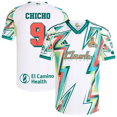Cristian Arango Chicho Men's adidas White San Jose Earthquakes 2025 Third Authentic Custom Jersey