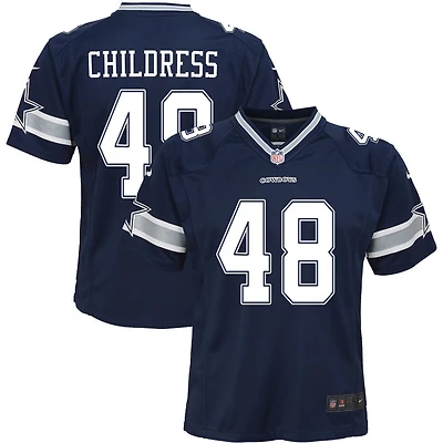 Zion Childress Youth Nike Navy Dallas Cowboys Custom Game Jersey