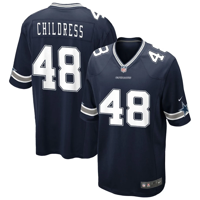Zion Childress Men's Nike Navy Dallas Cowboys Custom Game Jersey