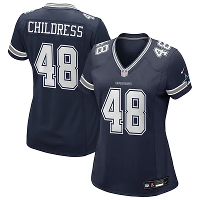 Zion Childress Women's Nike Navy Dallas Cowboys Custom Game Jersey