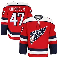Declan Chisholm Men's Fanatics Red Washington Capitals Alternate Authentic Pro Custom Jersey