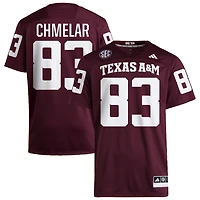 Colton Chmelar Men's adidas  Maroon Texas A&M Aggies NIL Pick-A-Player Home Premier Football Jersey