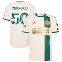 Dom Chong Qui Men's adidas Tan Atlanta United FC 2026 Spirit Of '96 On-Field Authentic Patch Custom Jersey