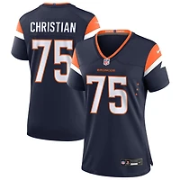 Geron Christian Women's Nike  Navy Denver Broncos Alternate Mile High Collection Custom Game Jersey