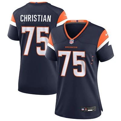 Geron Christian Women's Nike  Navy Denver Broncos Alternate Mile High Collection Custom Game Jersey
