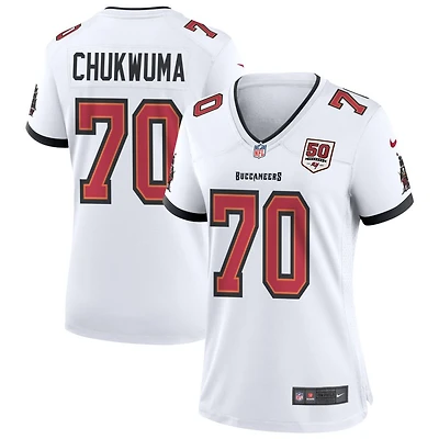 Benjamin Chukwuma Women's Nike White Tampa Bay Buccaneers 50th Season Custom Game Jersey