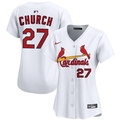 Nathan Church Women's Nike White St. Louis Cardinals Home Limited Custom Jersey