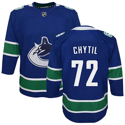 Filip Chytil Youth Blue Vancouver Canucks Premier Custom Jersey
