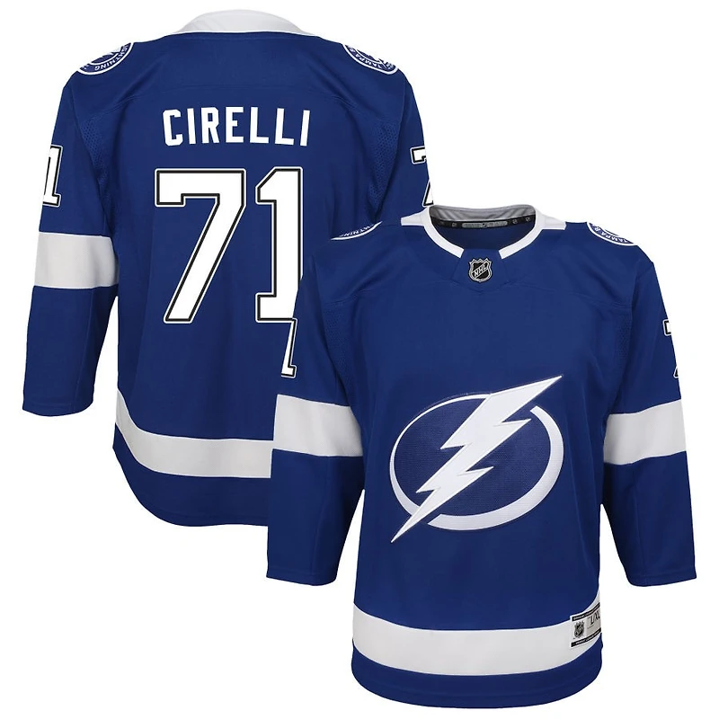 Anthony Cirelli Youth Blue Tampa Bay Lightning Home Custom Premier Jersey