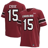 Brandon Cisse Men's Under Armour Garnet South Carolina Gamecocks NIL Pick-A-Player Replica Football Jersey