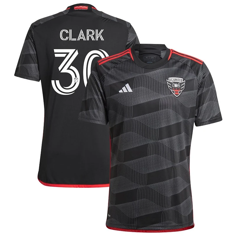 Caden Clark Men's adidas Black D.C. United 2024 The Icon Kit Replica Custom Jersey
