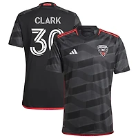 Caden Clark Men's adidas  Black D.C. United 2024 The Icon Kit Replica Custom Jersey