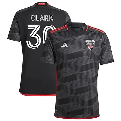 Caden Clark Men's adidas  Black D.C. United 2024 The Icon Kit Replica Custom Jersey