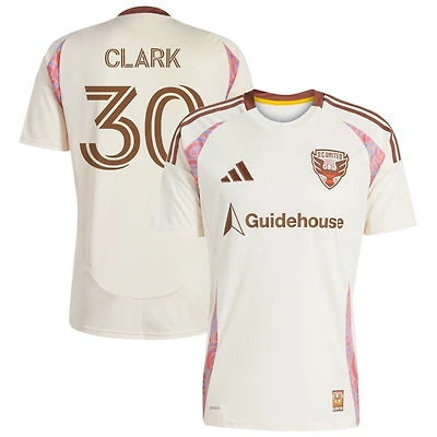 Caden Clark Men's adidas  Natural D.C. United 2025 The Soul Kit Replica Custom Jersey